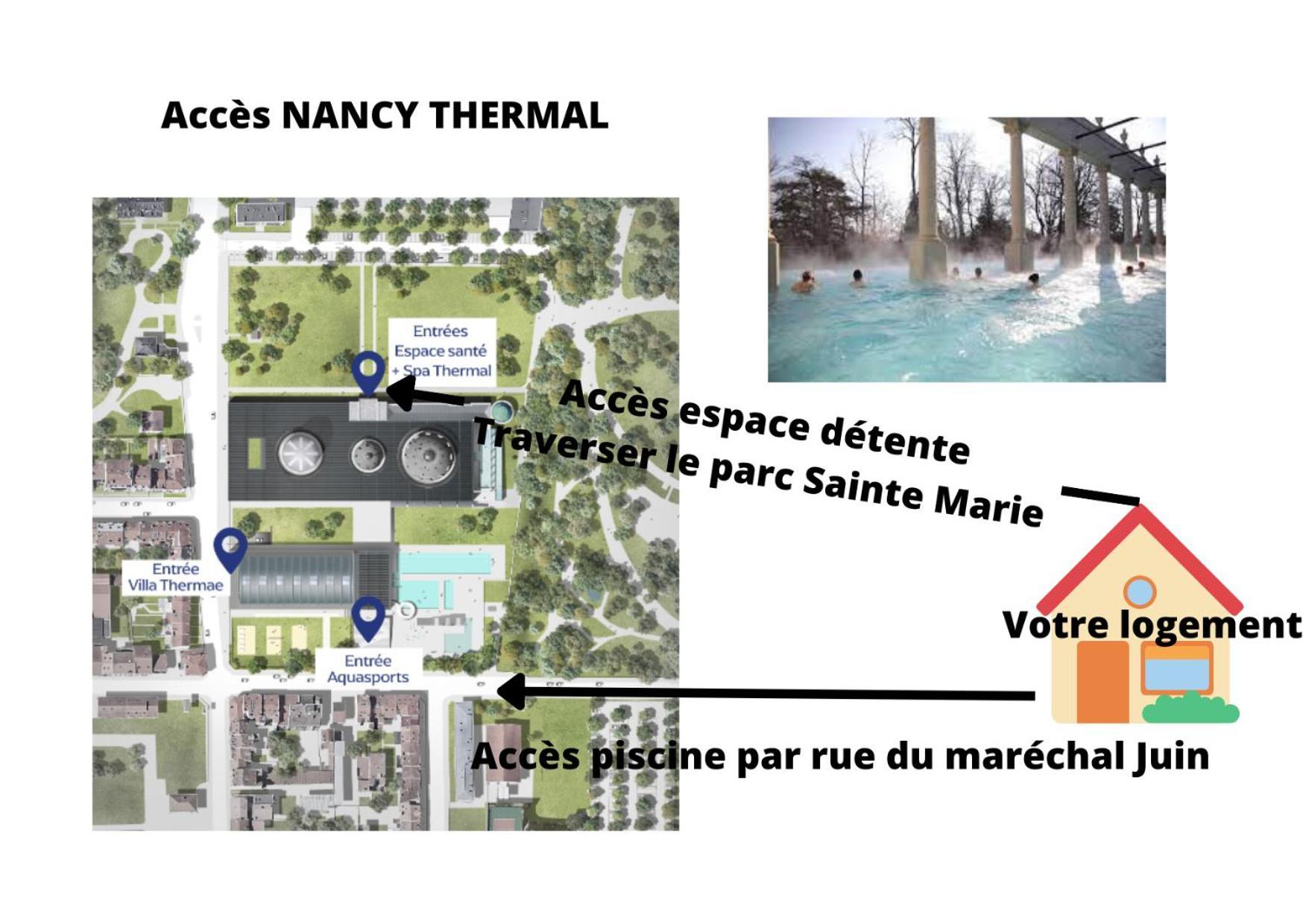 Nancy Thermal A 2 Min -Le 1909- 8 Pers- Parking Chez Julie Экстерьер фото